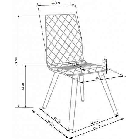 K282 Spisebordsstol Grå