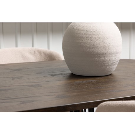 Spisebordssæt Stone med Modesto stole - Beige og Mocca