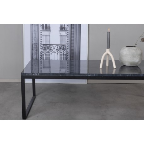 Estelle ægte marmor Sofabord 120x60cm - Grå