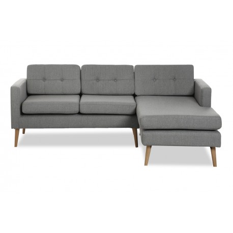 Novelty ch. sofa højrevendt - Lysegrå Inari 91