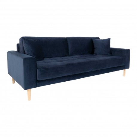 Andersen blå velour sofa