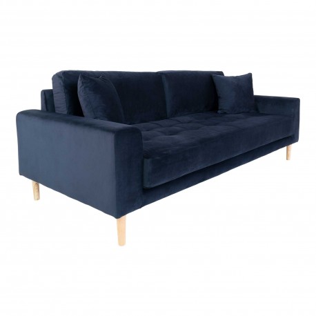 Andersen blå velour sofa