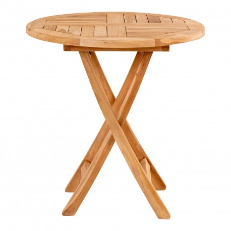 Oviedo Teak Spisebord - Spisebord i teaktræ Ø70x75cm