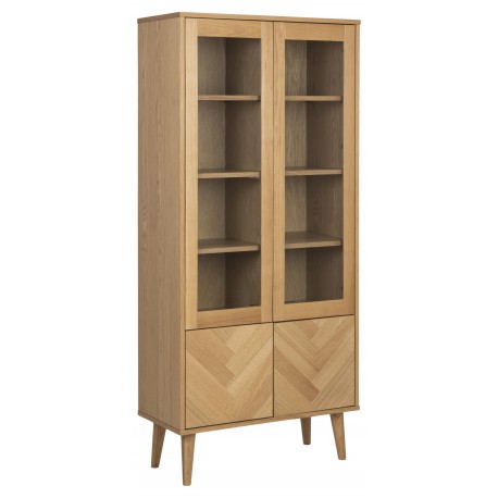 Nagano vitrine naturlig MDF