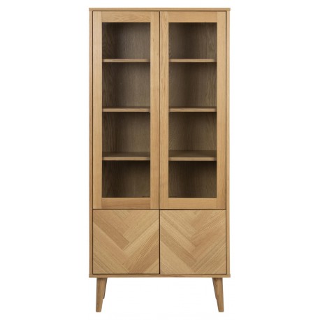 Nagano vitrine naturlig MDF