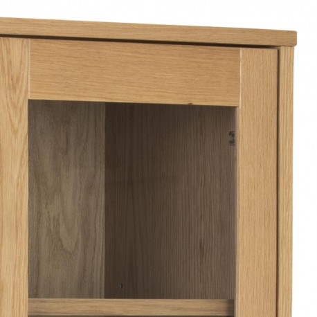 Nagano vitrine naturlig MDF