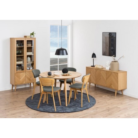 Nagano vitrine naturlig MDF