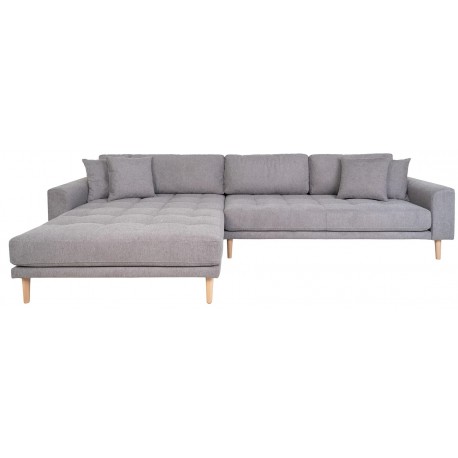 Torino Lounge Sofa lysegrå venstrevendt