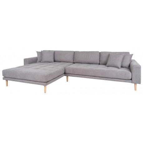 Torino Lounge Sofa lysegrå venstrevendt