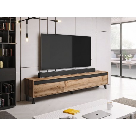 NORD Tvbord 185cm WOTAN Antracit