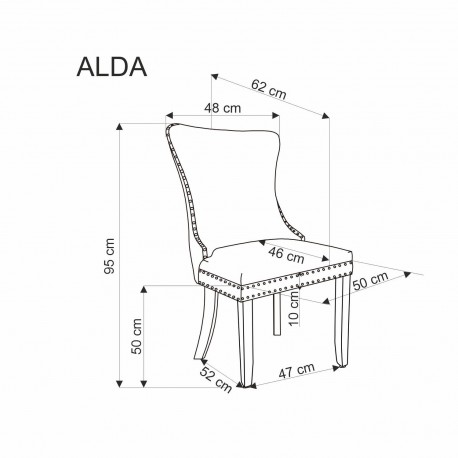 ALDA Spisebordsstol Beige