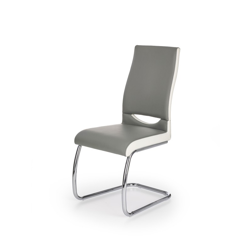 K259 Spisebordsstol Grå / Hvid