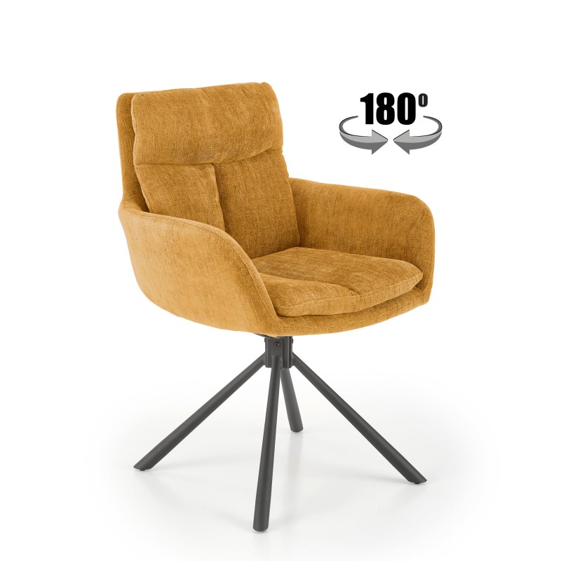 K495 Spisebordsstol - Sennepsgul