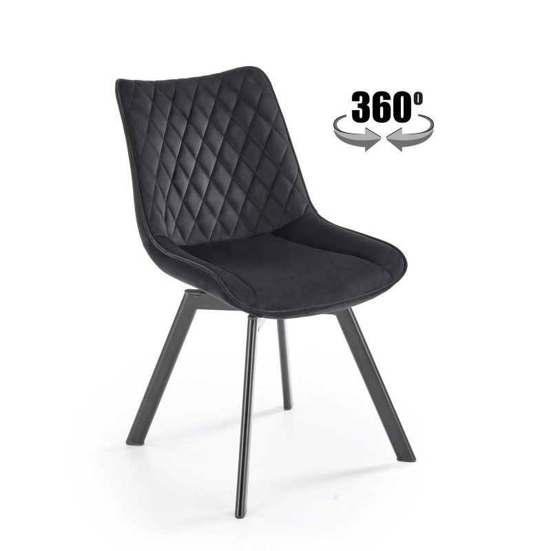 K520 Spisebordsstol - Sort / Sort