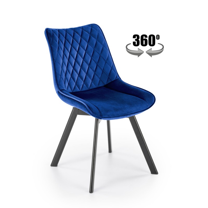 K520 Spisebordsstol - d.blå / Sort