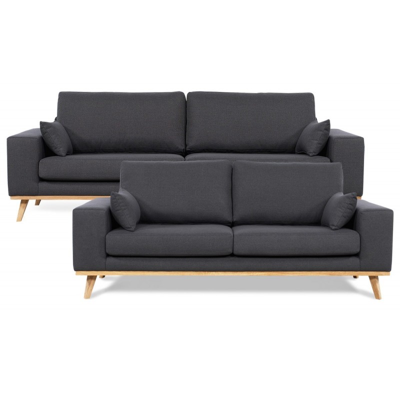 Simone 3+2 pers. sofasæt - Koksgrå