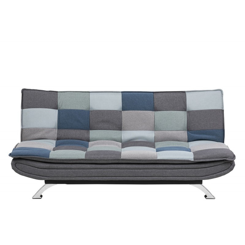 Sovesofa Signature Jessara patchwork laparbejde grå Sawana H91xB196xD98 cm