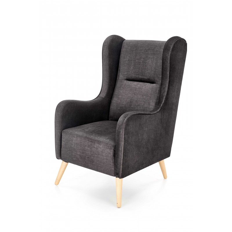 CHESTER lænestol, - antracit (stof 17. Kul)