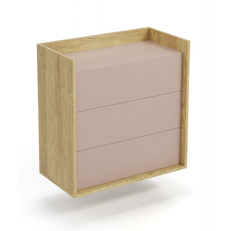 MOBIUS Kommode 3S - Hikora Eg/Hvid