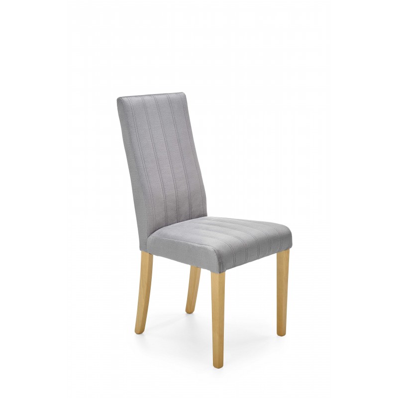 DIEGO 3 stol, - quiltet fløjl Stripes - MONOLITH 85