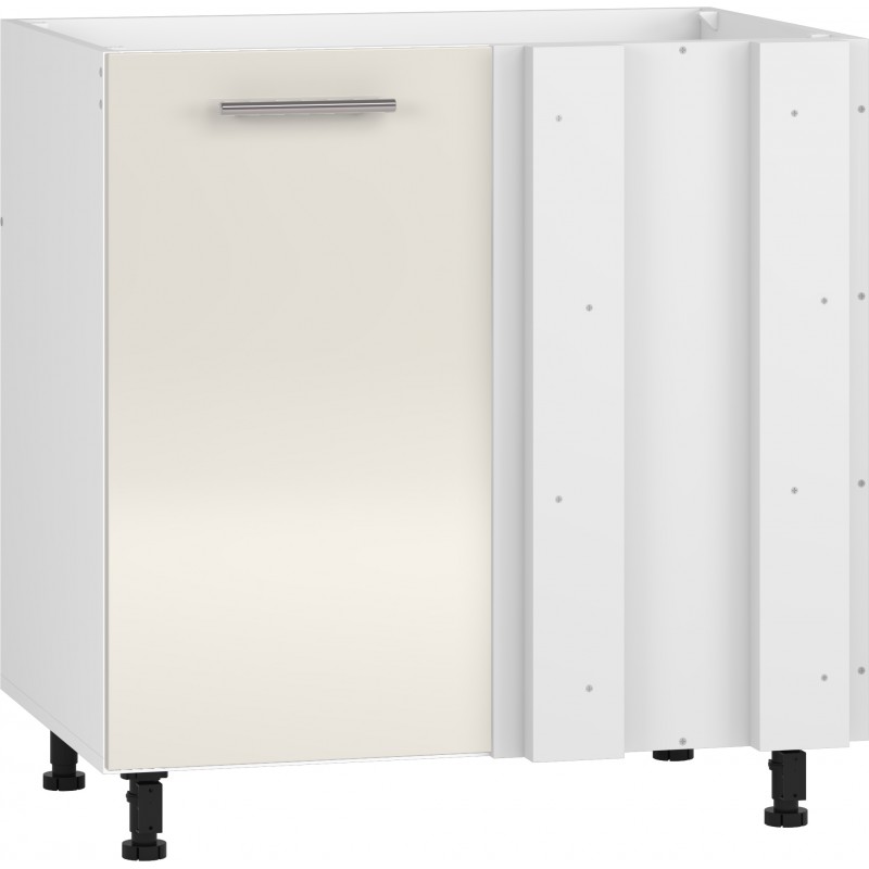 VENTO DK-80/82 hjørnevaskeskab, - Hvid / Beige