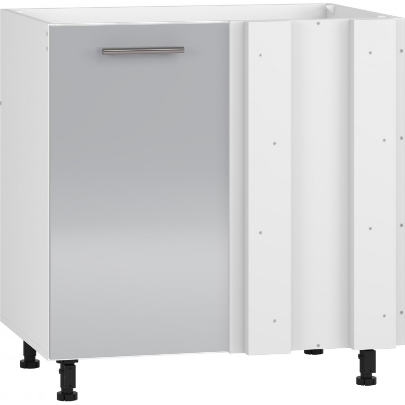 VENTO DK-80/82 hjørnevaskeskab, - Hvid / lys Grå