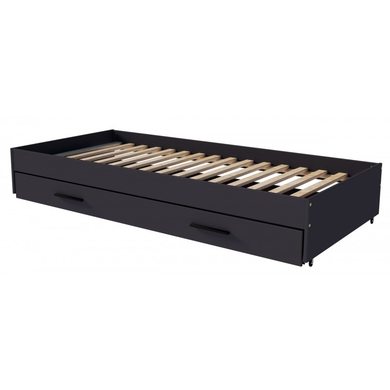 VERSO 90x200 Børneseng med skuffe - Anthracit F