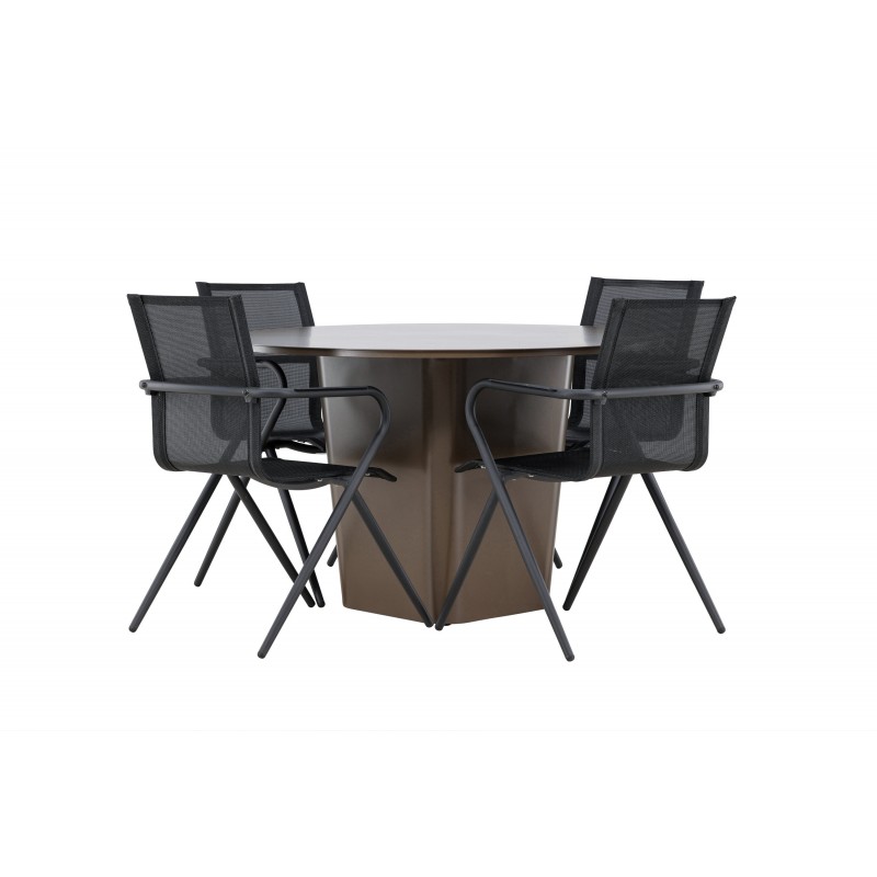 Santa Fe Rund Loungesæt - Havemøbelsæt