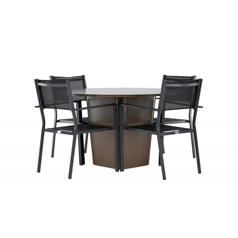 Santa Fe Rund Loungesæt - Havemøbelsæt