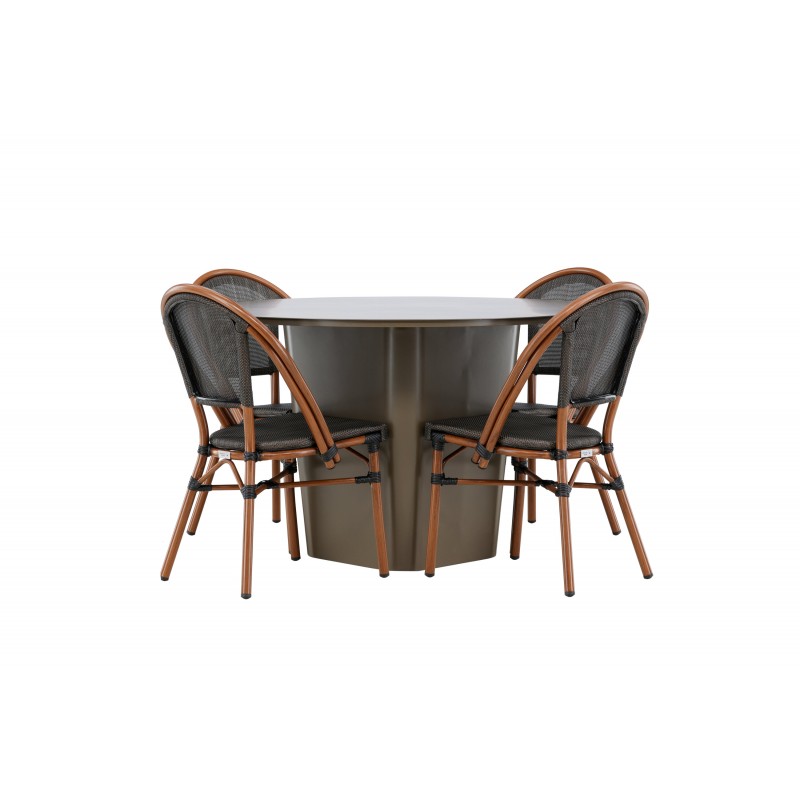 Santa Fe Rund Loungesæt - Havemøbelsæt