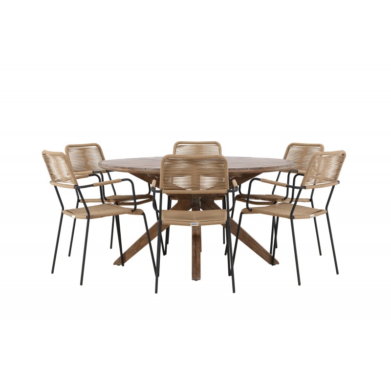 Rosario Rund Loungesæt - Havemøbelsæt