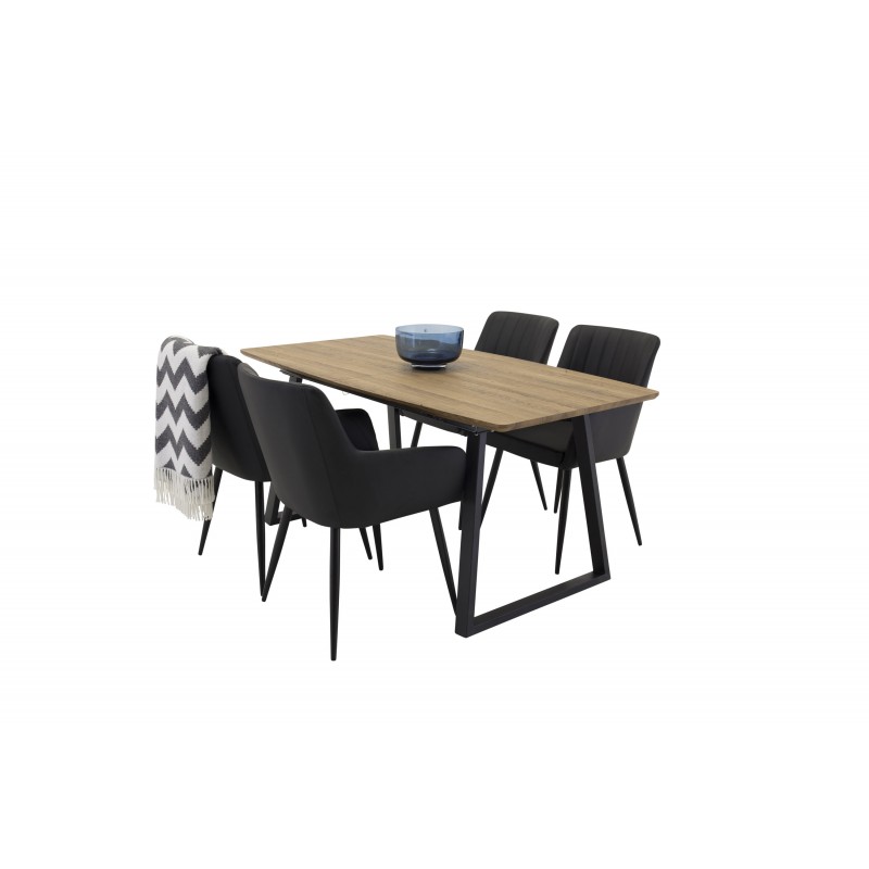 Spisebordssæt Inca med Spisebordsstole Comfort