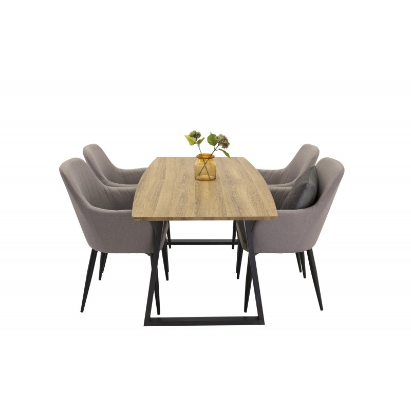 Spisebordssæt Inca med Spisebordsstole Comfort