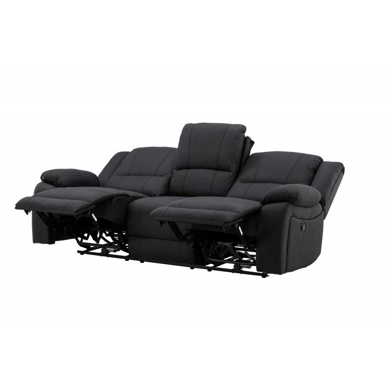 Comfort  3 personers el-recliner sofa med indbygget fodskammel og kopholder