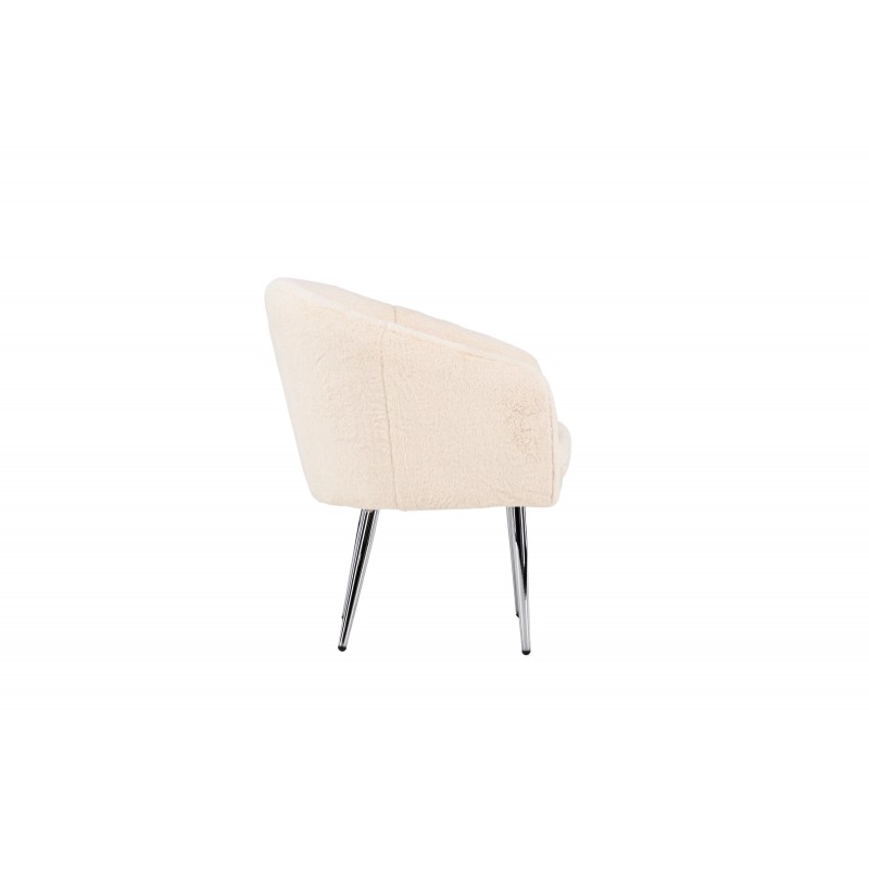 Wanda Lænestol  - Sølvgrå og Beige billede