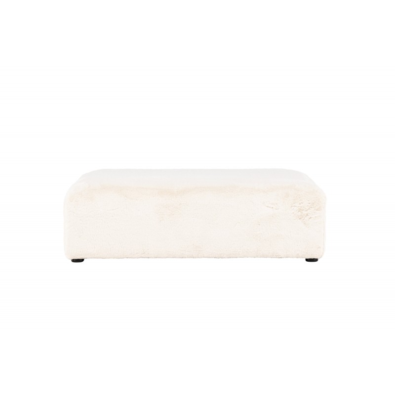 Davie Pouf - Beige og Sort