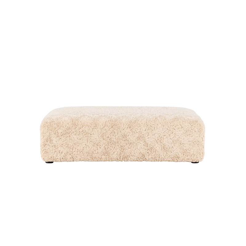Frankie Pouf  - Beige og Sort