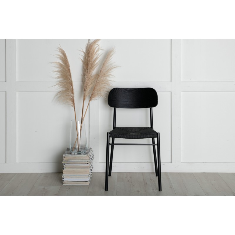 Venture Design, Polly spisebordsstol sort 2-pak