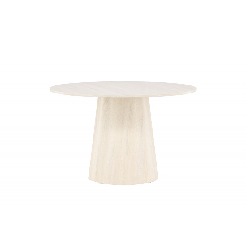 Lanzo Rundt spisebord Ø120cm- Hvid billede