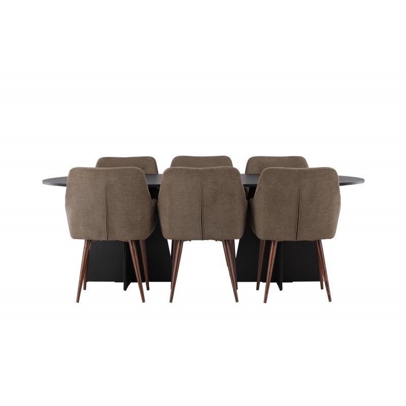 Spisebordssæt Bootcut med stole fra Tomorrow