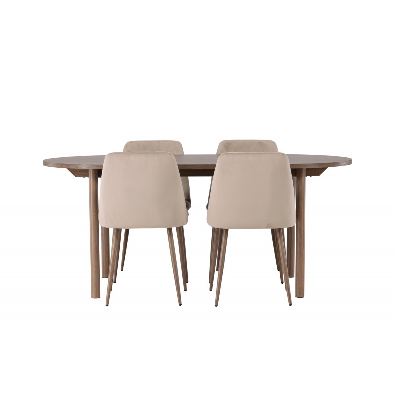 Spisebordssæt Andy med stole Night