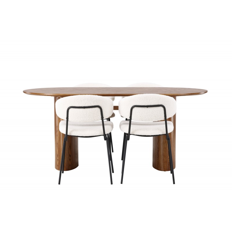 Spisebordssæt Isolde med stole Chico