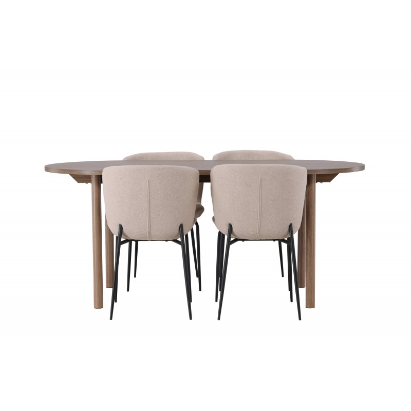 Spisebordssæt Andy med Modesto stole