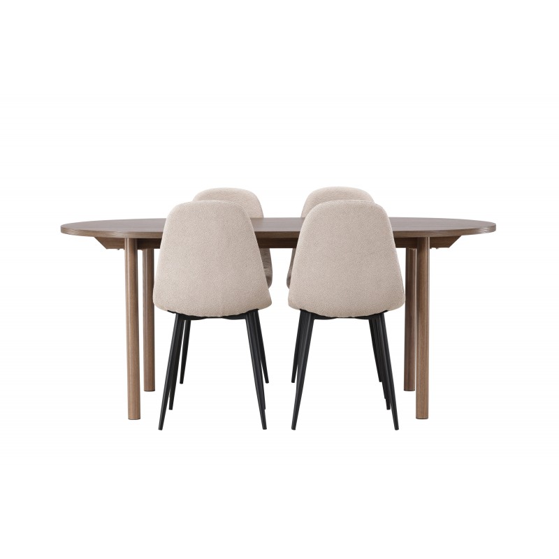 Spisebordssæt Andy med stole Polar