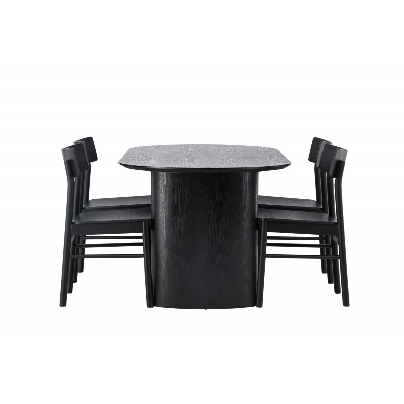 Spisebordssæt Isolde med stolene Montros