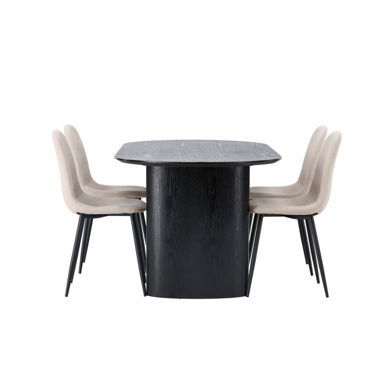 Spisebordssæt Isolde med stole Polar