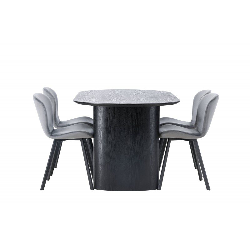 Spisebordssæt Isolde med stole Lilja