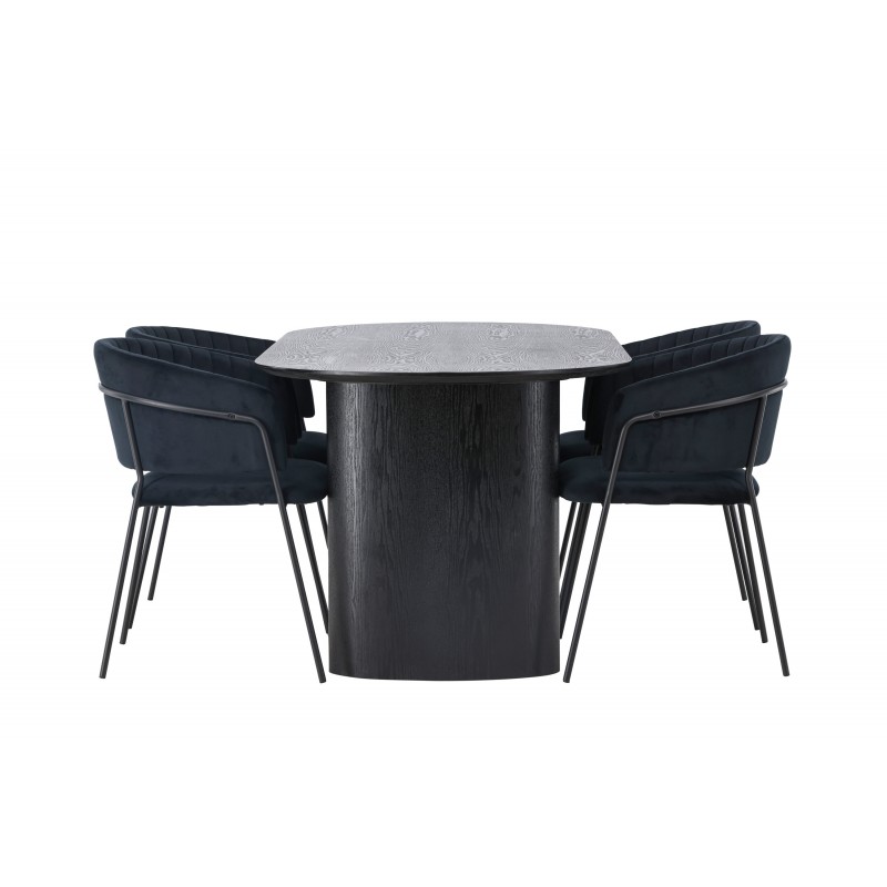 Spisestuesæt Isolde med stole Selma