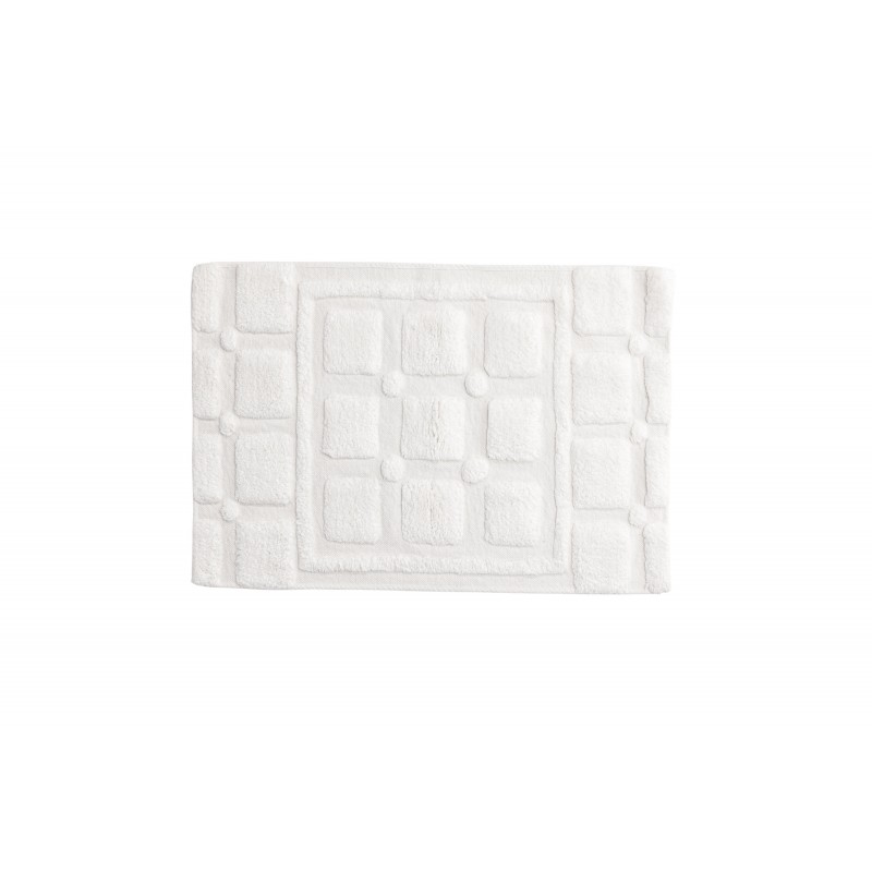 VENTURE DESIGN Putte bademåtte, rektangulær - hvid bomuld (60x90)