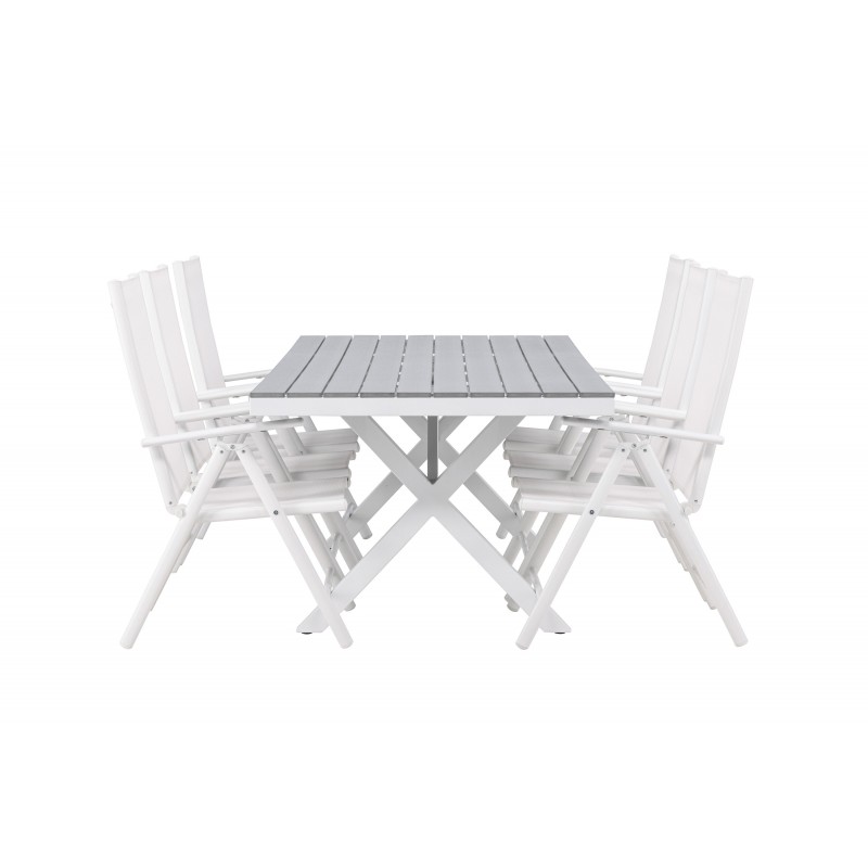 Garcia Loungesæt - Havemøbelsæt - Grå,Hvid